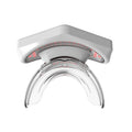 White plastic red light lip care instrument with DC 5V 2A input and 3.7V 450mAh cell