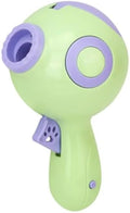 Green treat launchers toy for dogs with remote feeding function, measuring 15.5cm long