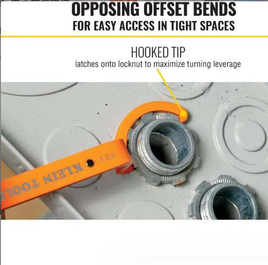 Crescent magnetic suction wrench catheter locking wrench kit three-piece set with orange, grey, and black wrenches