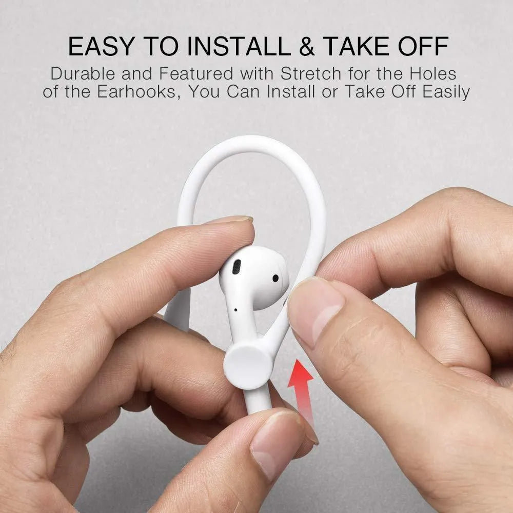 Silicone AirPods Pro case set with anti-lost buckle, strap hanging buckle, anti-lost rope, 63 x 47.5 x 28mm, six colours