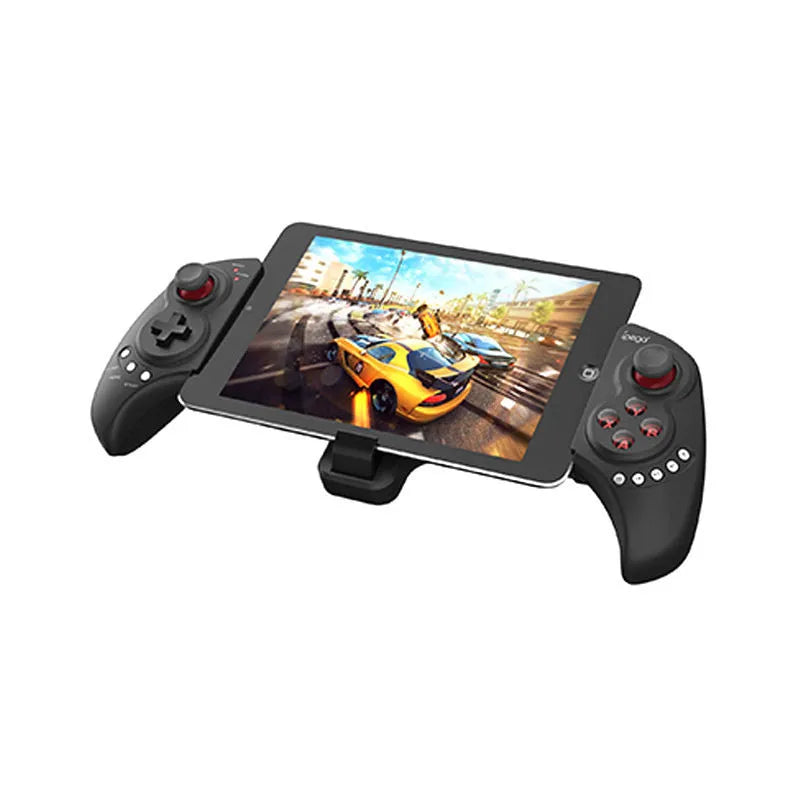 PG-9023 wireless telescopic gamepad controller extended to 24.5cm with smartphone attached