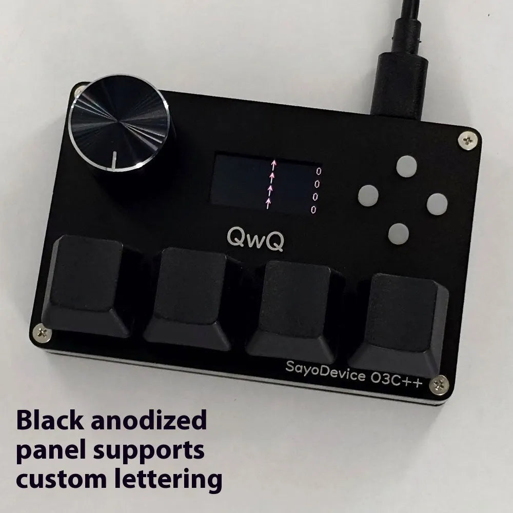 Magnetic axis numeric keyboard with Hall sensors, 0.96-inch IPS screen, customisable knob, and RGB backlight in Black, Pink, Silver, or White