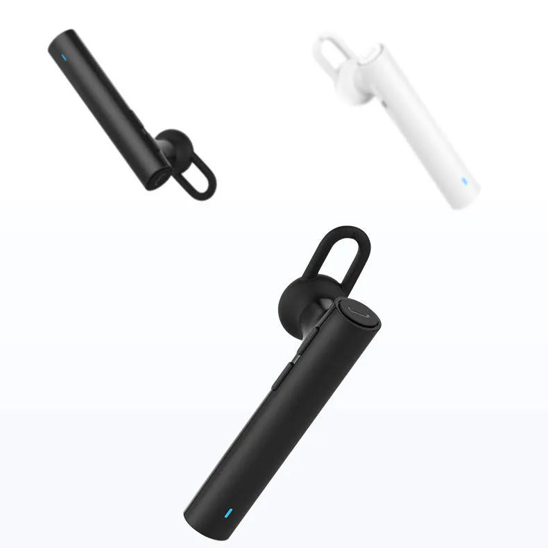 Compact black wireless Bluetooth headset showing 5.6cm length