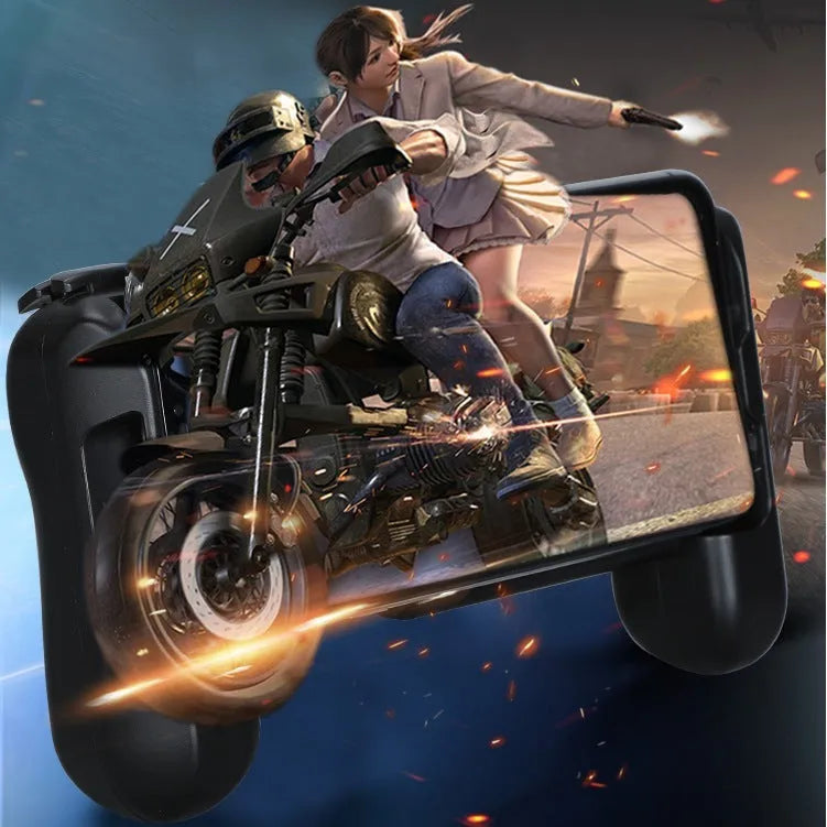 Black Cooling Bluetooth Controller-P2 for iPhone gaming with 157x110x40mm dimensions and 10-hour battery