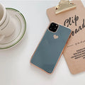 Slim TPU iPhone case in solid colour showing 1.5mm thickness and precise button cutouts