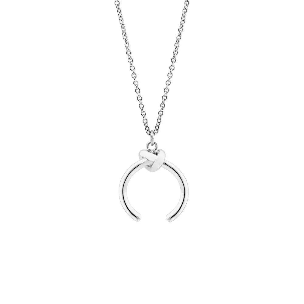 Adjustable geometric pendant necklace with 21-50cm chain in gold or silver electroplated finish