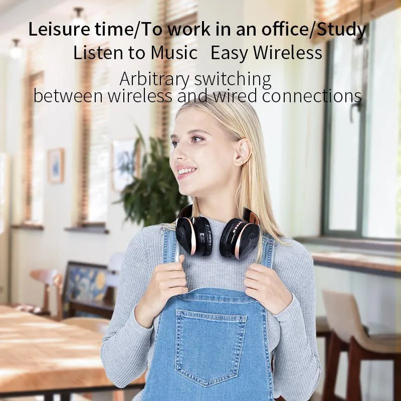 HobbyLane Bluetooth headset in black, red or white with 40mm drivers and 1.2m cable