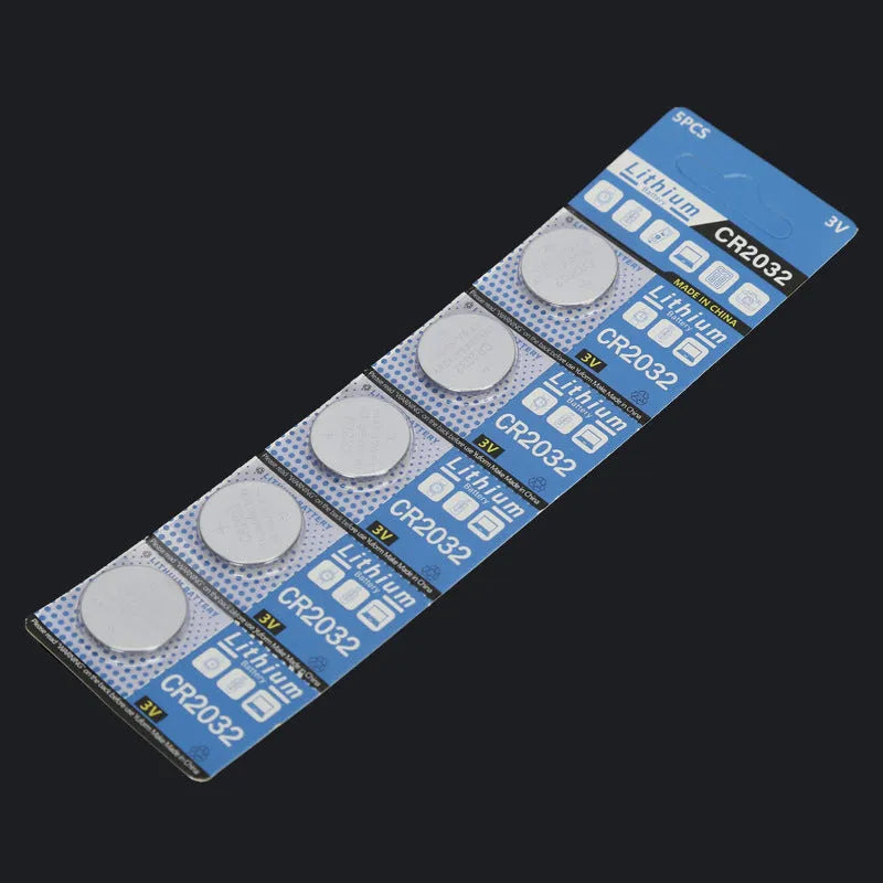 CR2032 lithium button battery with steel construction, 20.0mm diameter, for electronic scales and remote controls