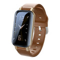 Call Bracelet smart Bracelet in Black, Blue, or Coffee colours with heart rate monitoring and wireless function.