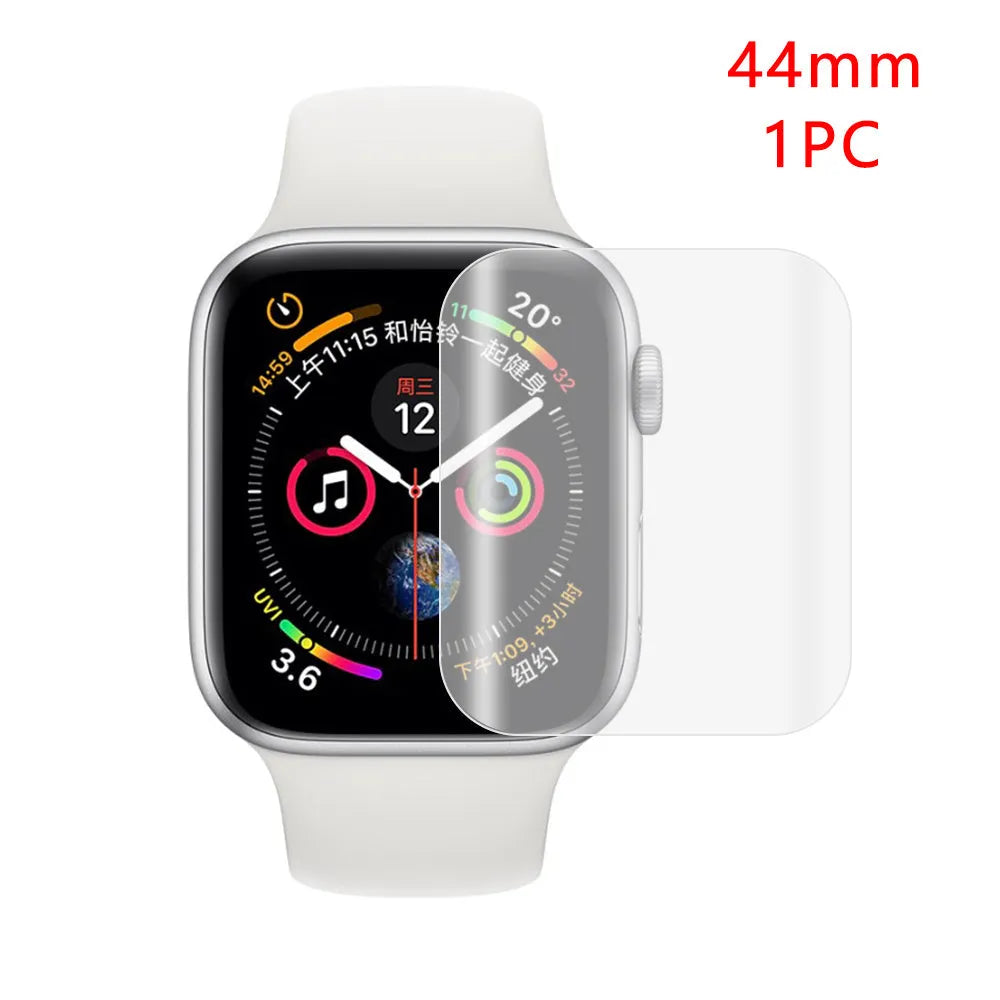 Full coverage hydrogel screen protector for Apple Watch Series 4 and Series 3 2 1