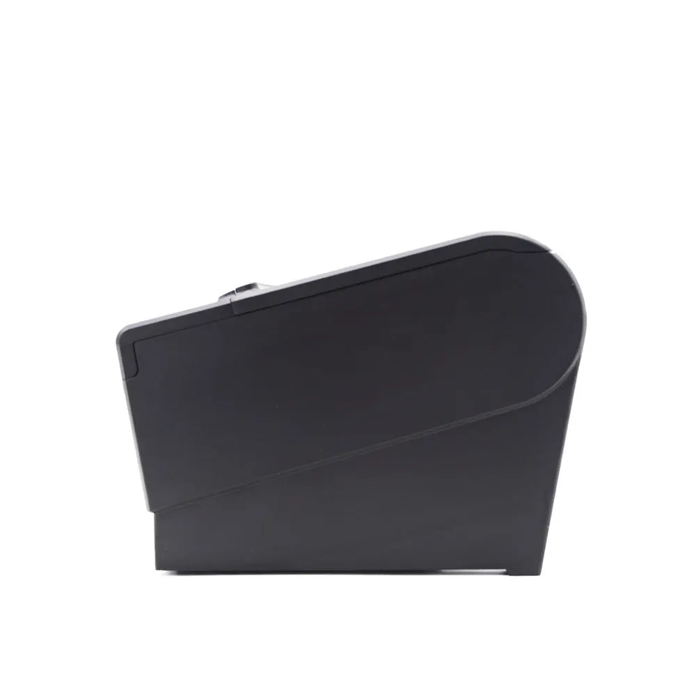 Compact 80mm thermal receipt printer with minimalist design for kitchen and small business counters.