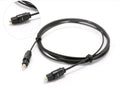 OD2.2 digital audio fibre cable with 2.2mm PVC jacket shown in various length options