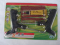 Vacuum tyre repair tool set with 8 pieces: probe, pin, glue, and rubber strips for motorcycle and car tyres