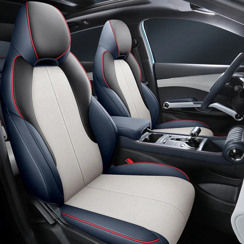 BYD Yuan PLUS car seat cushion cover measuring 70x55x18cm with back half and full pack configurations