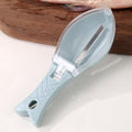 Homeenjoy uk Premium Fish Scale Scraper - Effortless Cleaning for Anglers in the UK-Fast Fish Scale Scraper - Cute Fish-Shaped Cleaning Tool & Skin Remover Brush with Clear Lid (Kitchen Supplies)