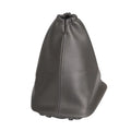 Black leather shift lever cover for Toyota Corolla measuring 15.2cm long by 12.9cm wide
