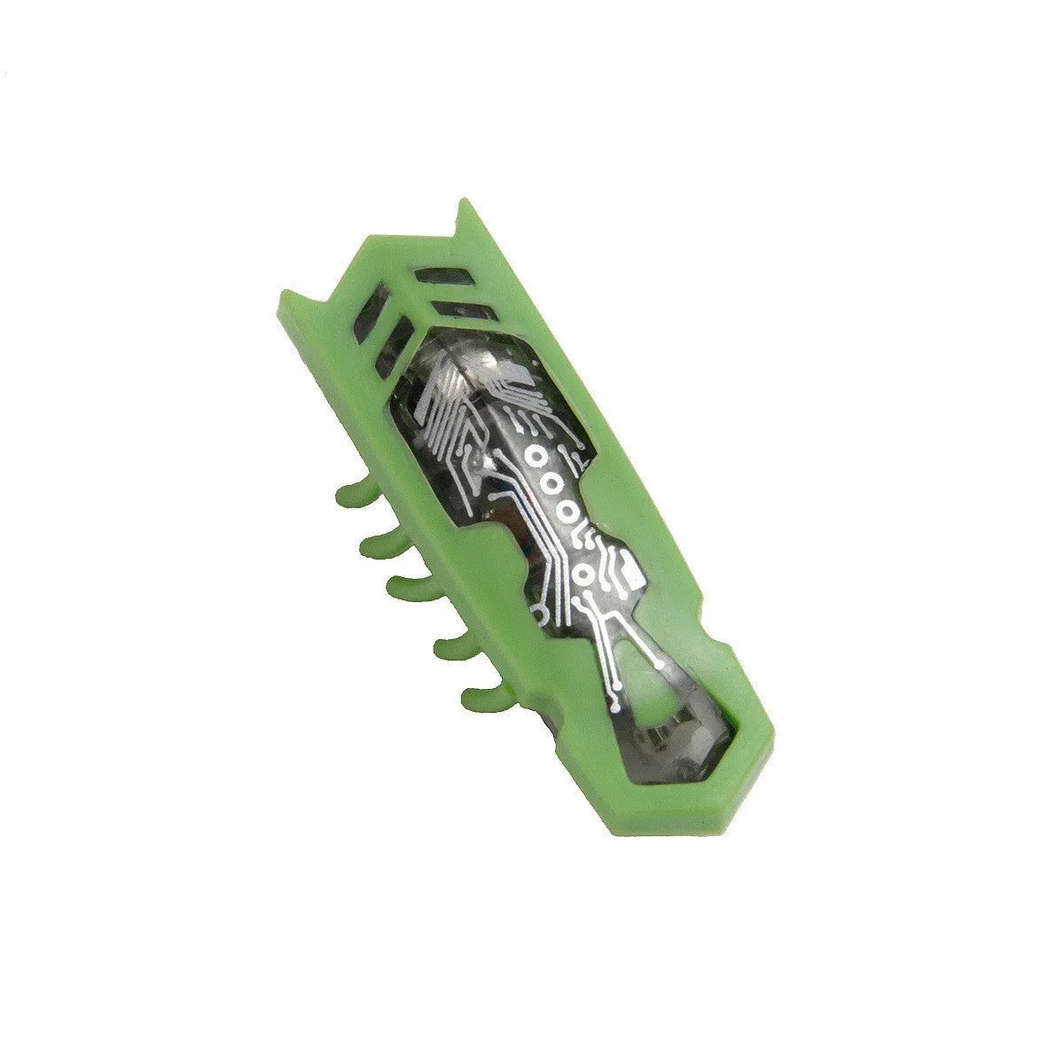 Electric toothbrush worm cat teaser toy showing 4.5cm insect design in green and black colour variation