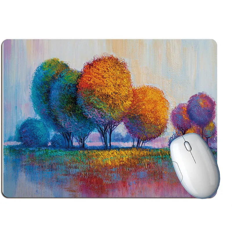 Rubber art keyboard pad in 24x20cm or 30x25cm, one-sided extruded design, available in ten colours.