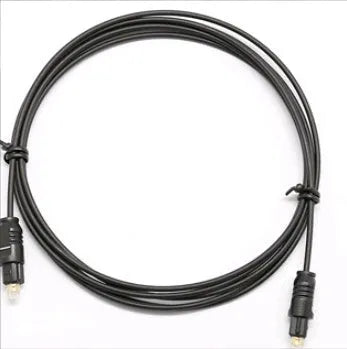 OD2.2 audio cable with 2.2mm PVC jacket showing fibre core construction for digital audio transmission