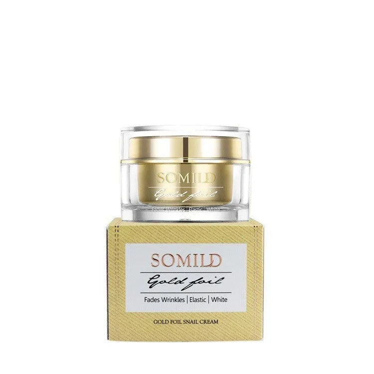 24K Gold Snail Cream 50g moisturising face cream with snail extract, gold leaf and kelp polysaccharide