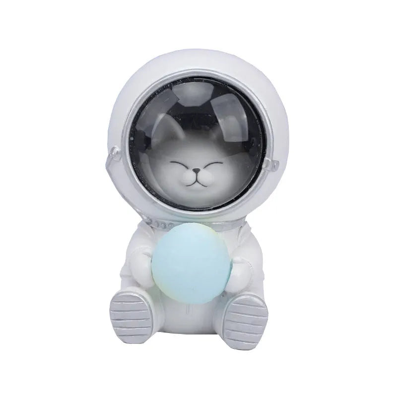 Animal-themed resin LED night light projecting starry sky pattern