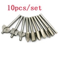 10pc high speed steel woodworking trimming knife set, 4.5cm x 32cm x 0.8cm carving machine blades