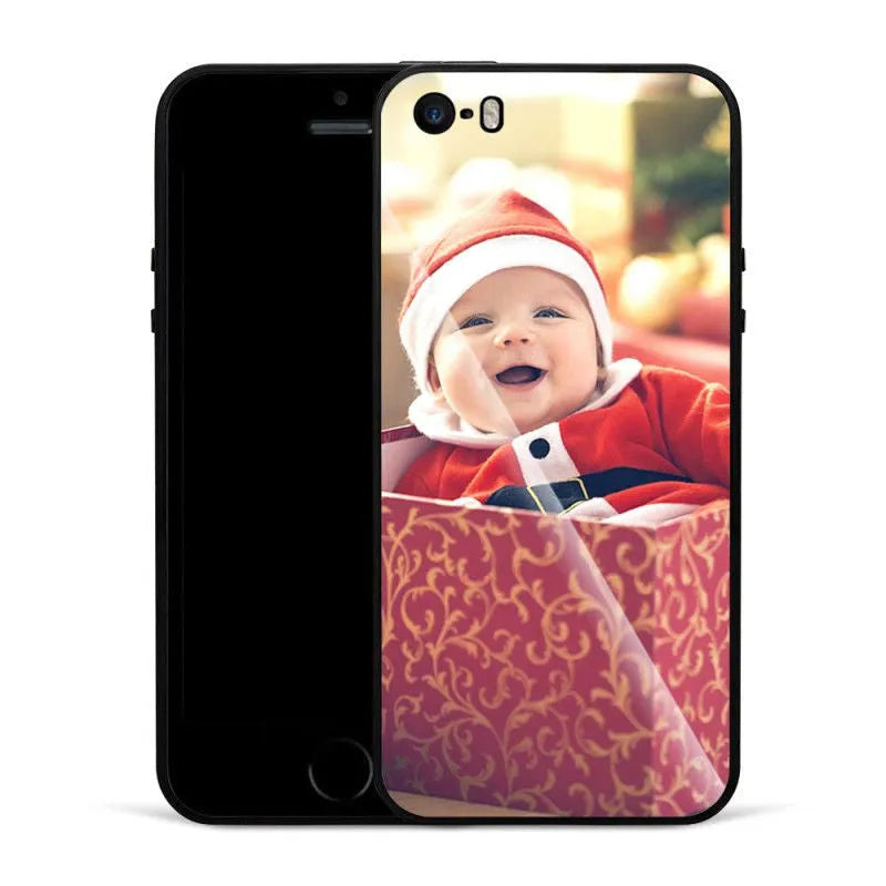 iPhone case with raised bumper edge protecting camera and screen, showing precise port cutouts and thin 0.8mm profile