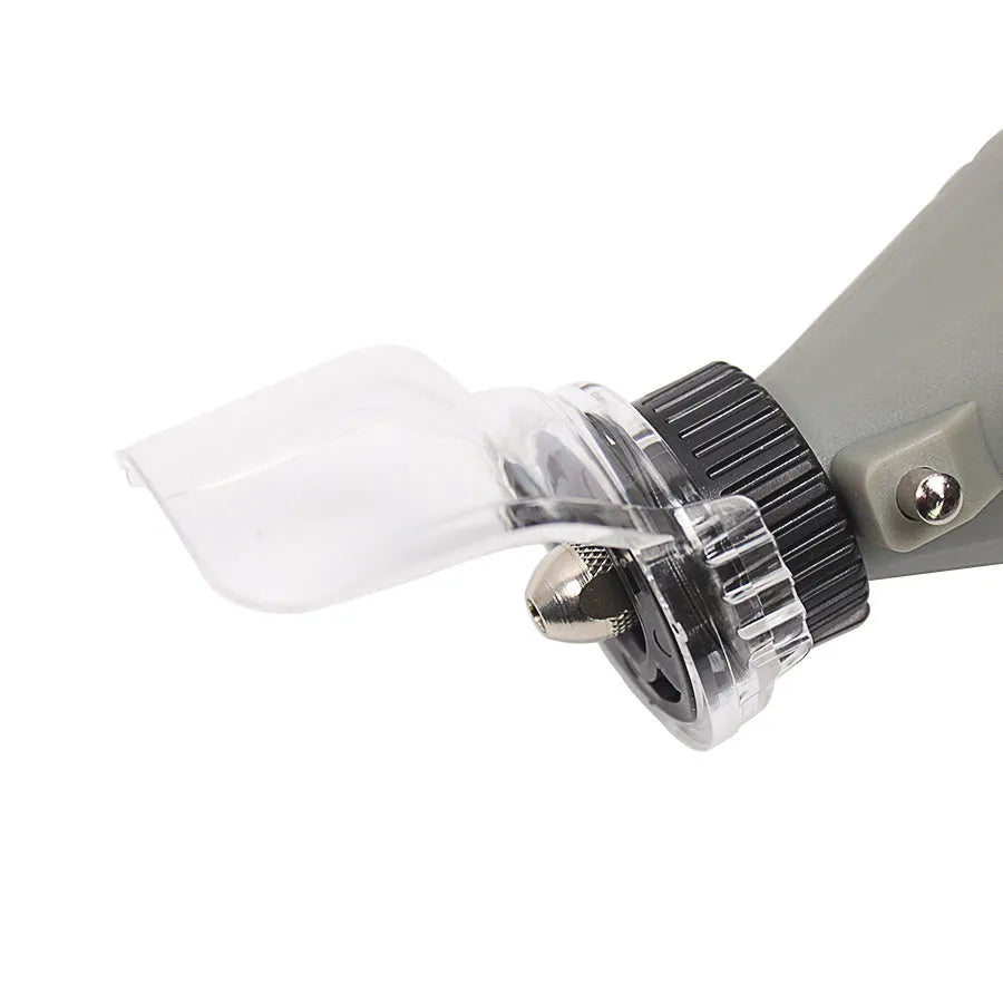 Transparent plastic horn cover for Delta grinders with 17.5-19mm thread port, weighing 22 grams
