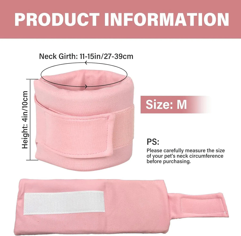 Soft grey cat cone collar for post-surgery recovery showing neck brace design