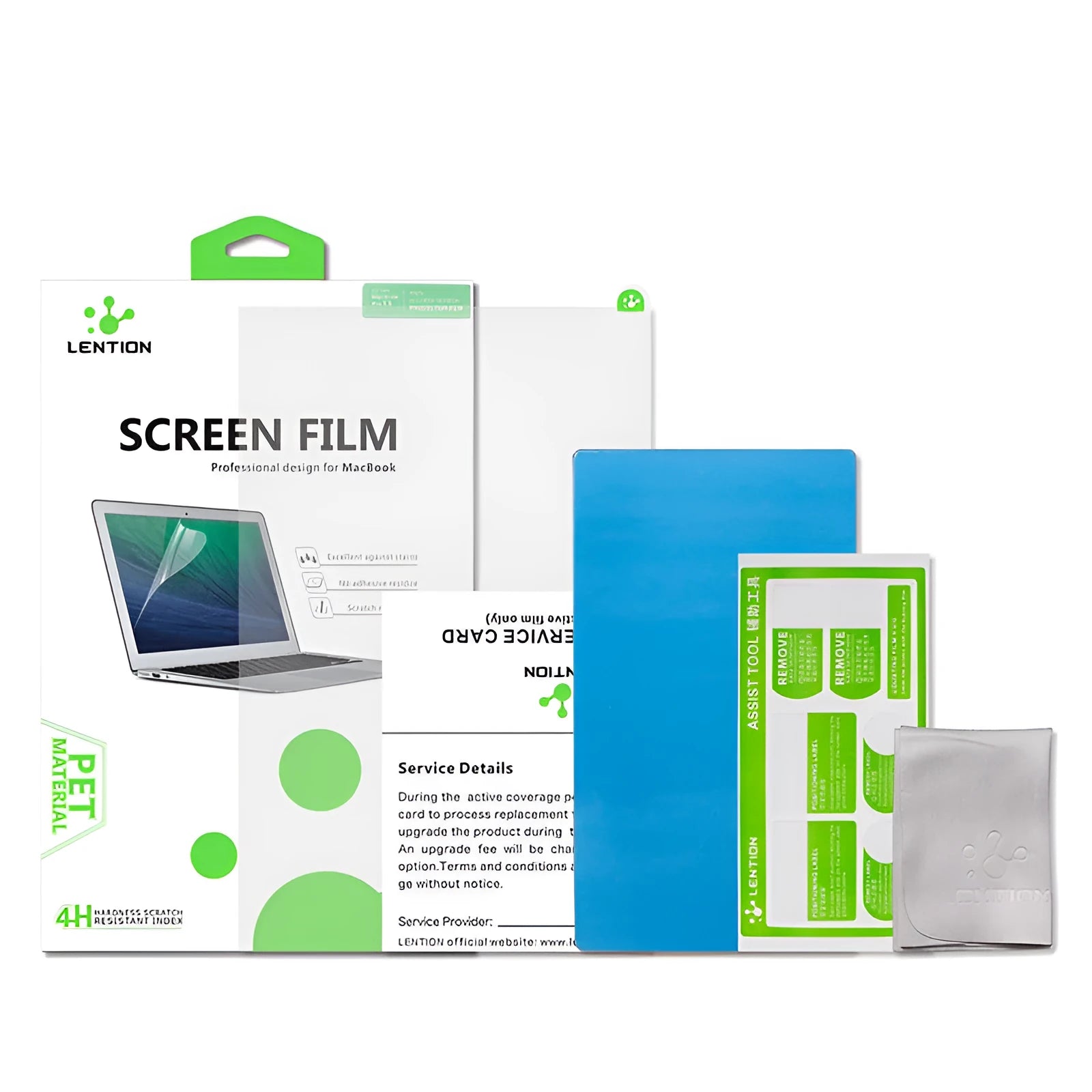 Matte screen protector for MacBook Pro 13-inch laptop with installation tools