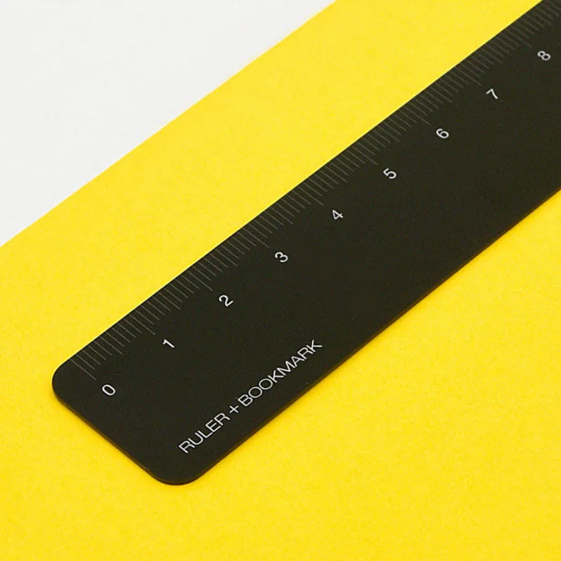 Retro creativity metal aluminium RUMA bookmark ruler with 15cm laser-engraved scale