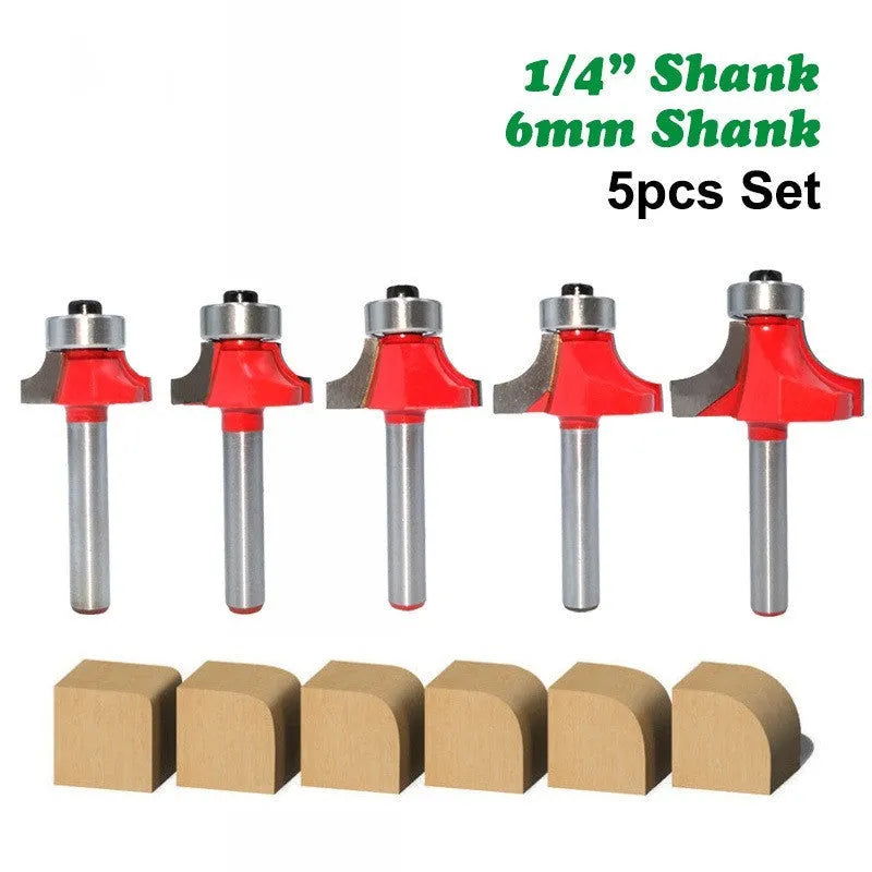 Carbide slotting cutter trimming machine cutter head with 6mm or 6.35mm straight handle for woodworking
