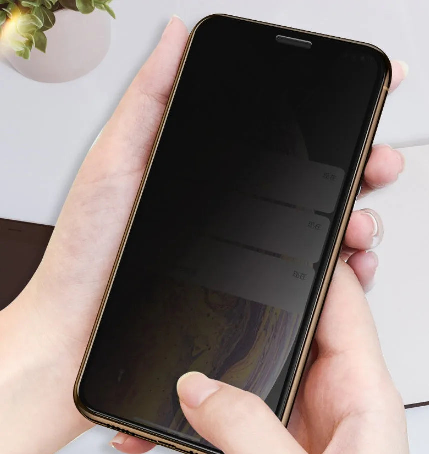Samsung smartphone tempered glass screen protector showing full coverage edge-to-edge design