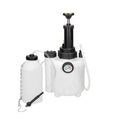 White 3-litre brake oil tank with copper and iron construction for automotive brake fluid changes