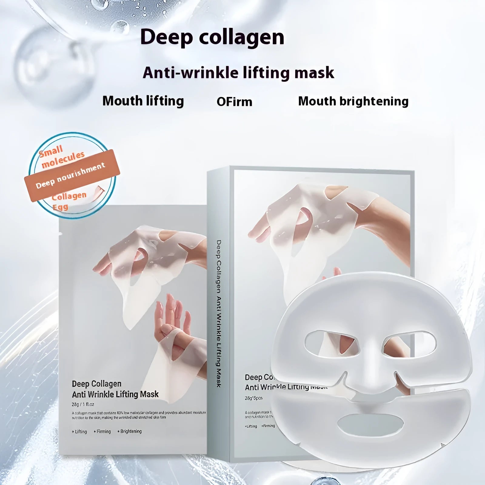 28ml collagen anti-wrinkle moisturising facial mask single piece