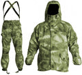Special Forces Mountain Battle Suit in cotton blend, waterproof and windproof, for outdoor activities like hiking and climbing.