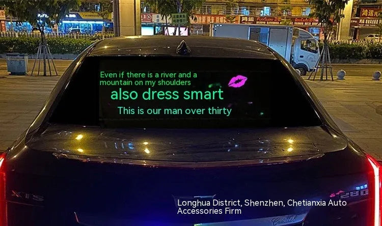 Car interior voice control music rhythm light with electroluminescent panel