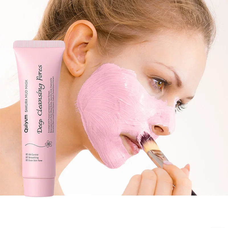 Cherry blossom mud mask 30g facial treatment product showing packaging