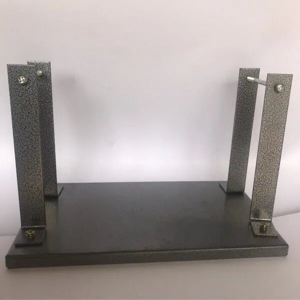 Black iron flip chip bracket for electric planers, 285mm length with inverted design for wood chip management