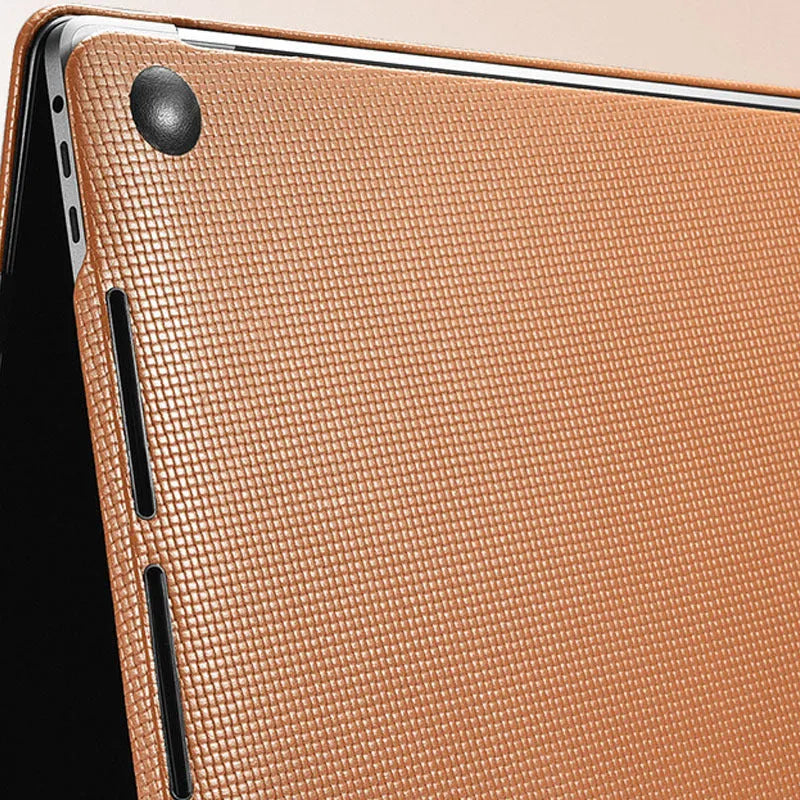 Ultra-thin first layer cowhide leather sleeve for Apple MacBook Pro and Air in black or brown