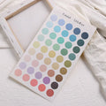 Round copper plate sealing stickers in Morandi and gradient colours for card making