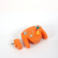 NGC2.4G wireless game handle in six colours, showing 16 cm length and ABS construction for Wii and NGC hosts
