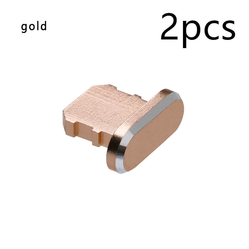 Aluminium alloy iPhone charging port dust plug in various colours for models X, XR, Max, 8, 7, 6, S, Plus
