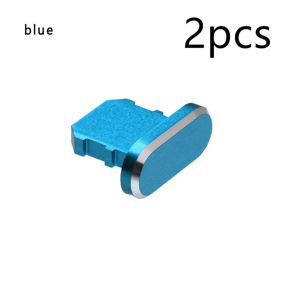 Aluminium alloy iPhone charging port dust plug in various colours for models X, XR, Max, 8, 7, 6, S, Plus