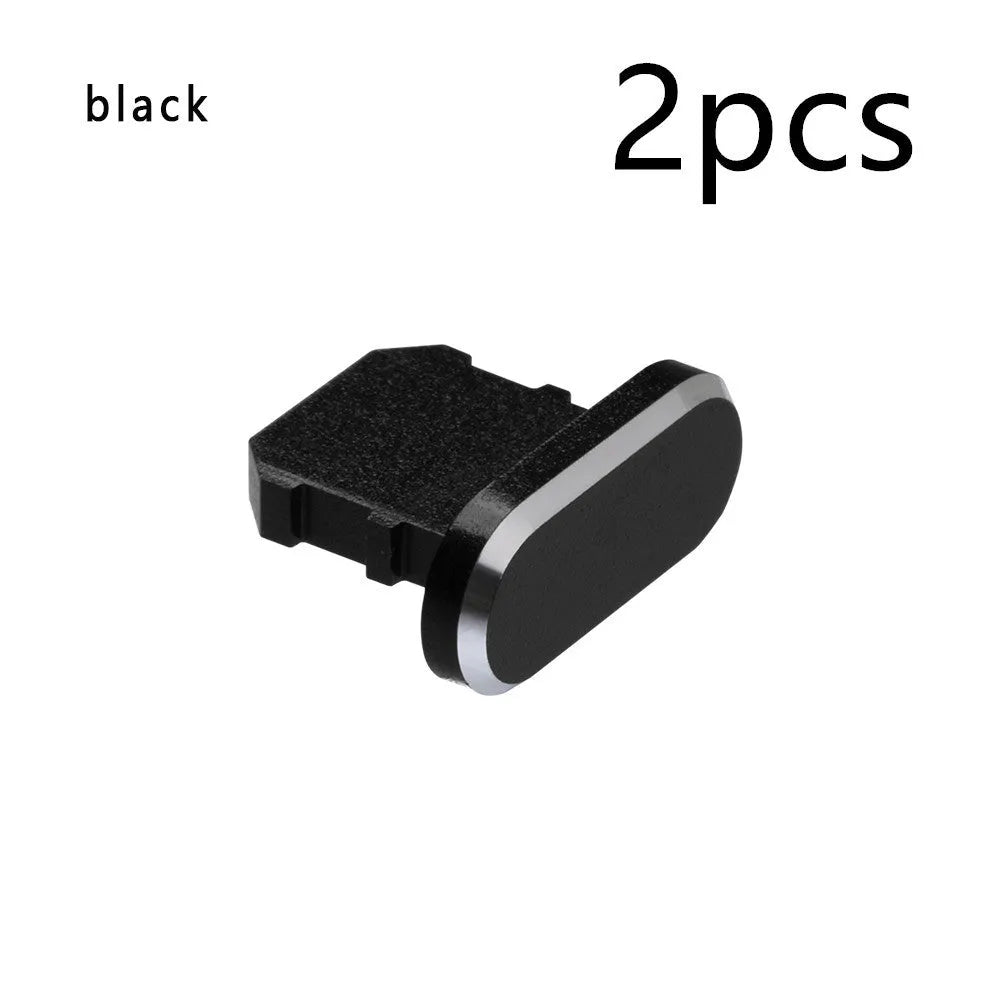 Aluminium alloy iPhone charging port dust plug in various colours for models X, XR, Max, 8, 7, 6, S, Plus