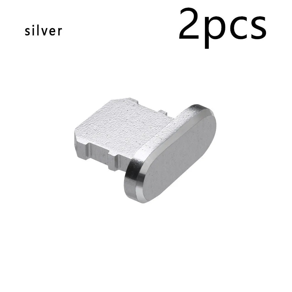 Aluminium alloy iPhone charging port dust plug in various colours for models X, XR, Max, 8, 7, 6, S, Plus