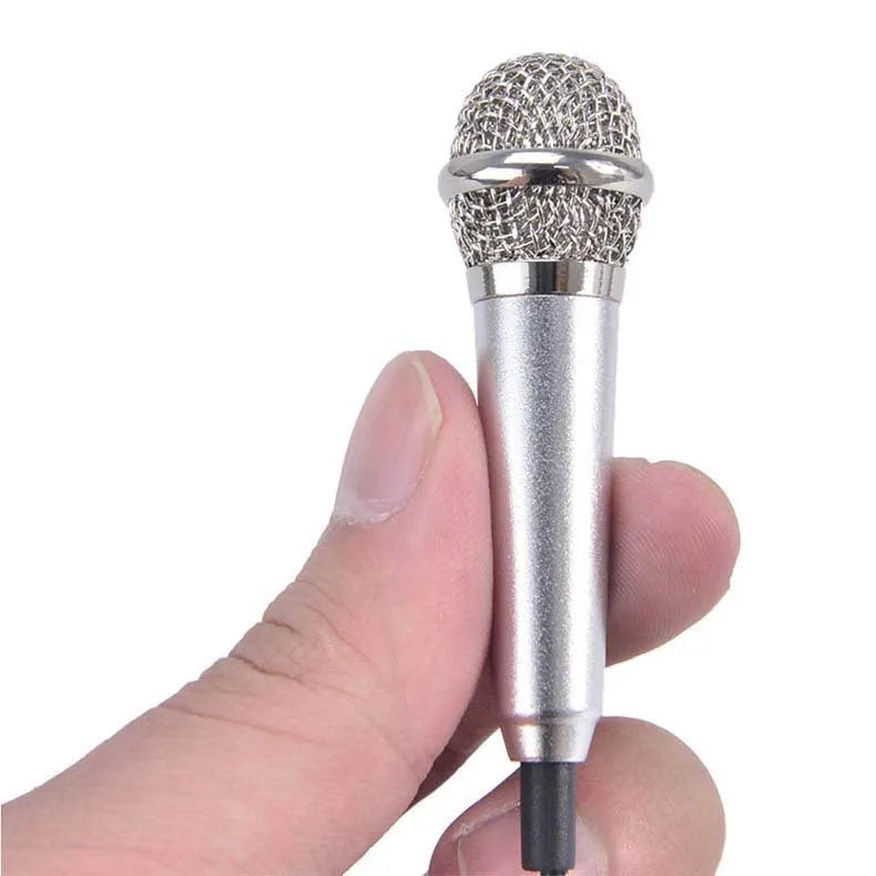 T3 mini condenser microphone with 3.5mm plug for Android phones in blue, gold, red, silver colours