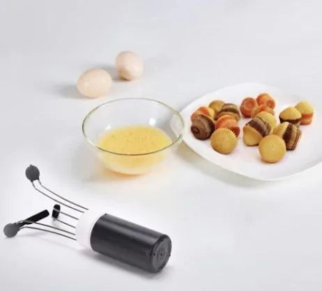 White and black wireless automatic kitchen stirrer blender with three speed buttons