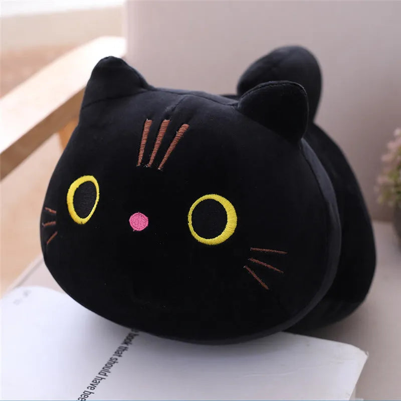 Large cartoon cat plush toy stuffed doll in super soft crystal plush fabric