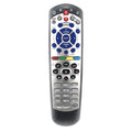 Black DISH Network universal remote control with flat design, compatible with code 20.1 for satellite receivers